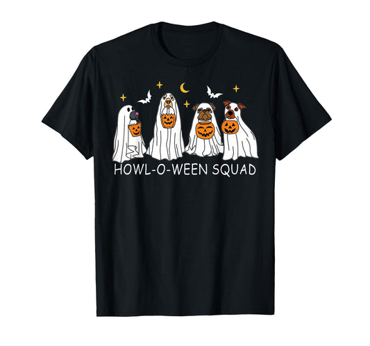 Dog Ghost Cute Dog Dressed As Ghost Funny Halloween Women T-Shirt