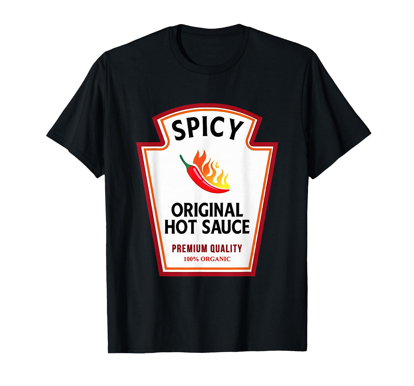 Group Condiments Family Halloween Costume Original Hot Sauce T-Shirt