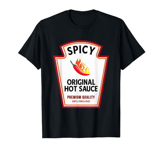 Group Condiments Family Halloween Costume Original Hot Sauce T-Shirt