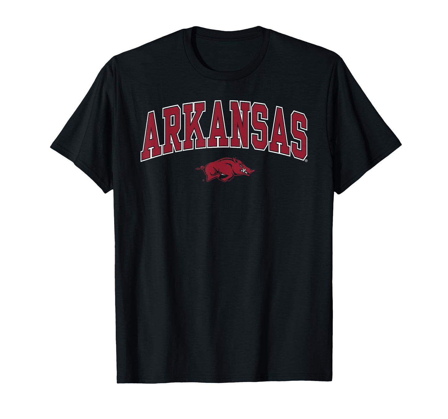 Arkansas Razorbacks Arch Over Black Officially Licensed T-Shirt