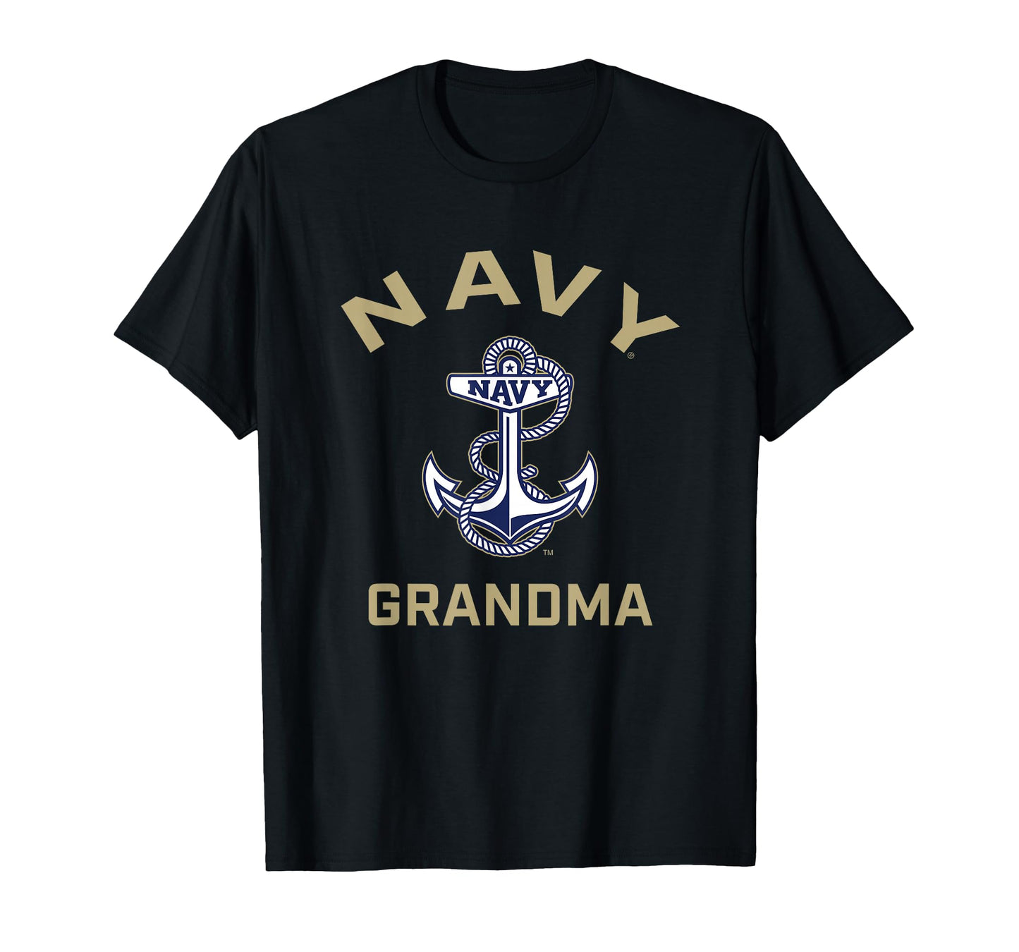 US Naval Academy Navy Midshipmen Arched Grandma T-Shirt