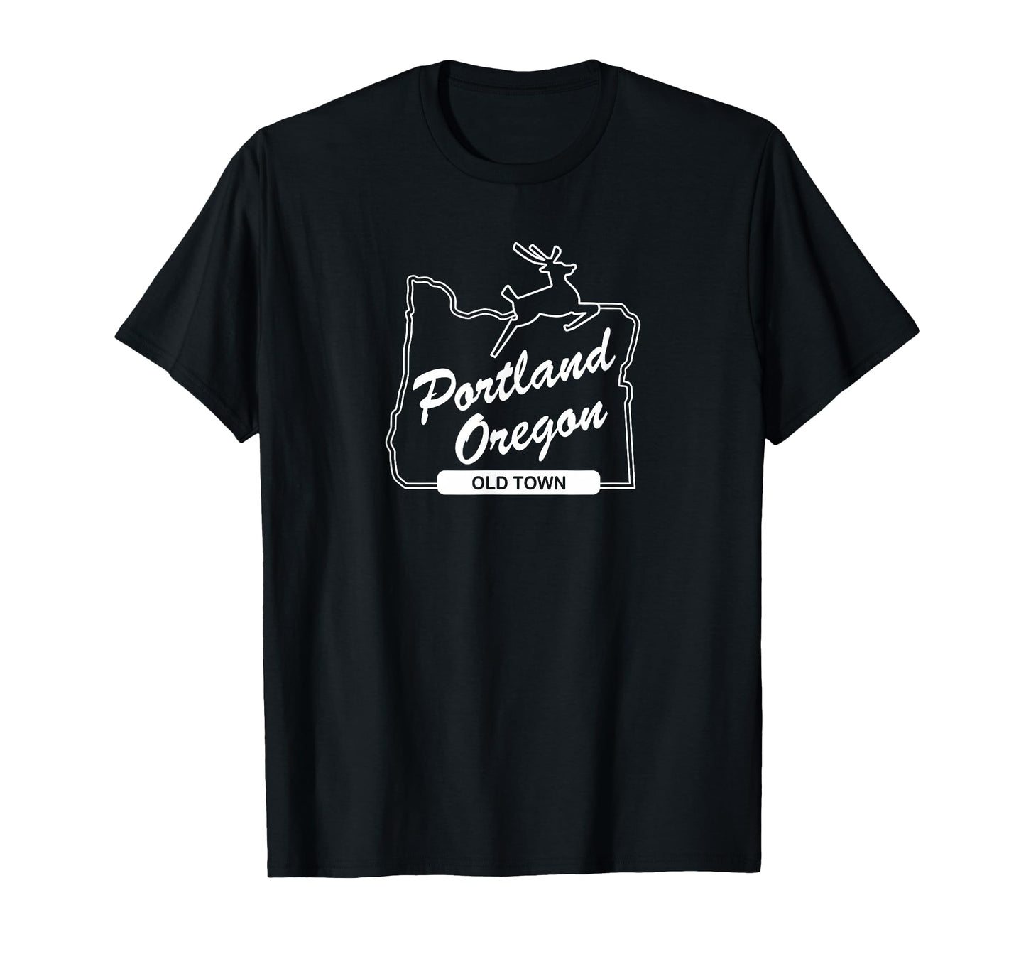 PDX Portland Oregon Sign: Old Town - Portland Oregon T-Shirt