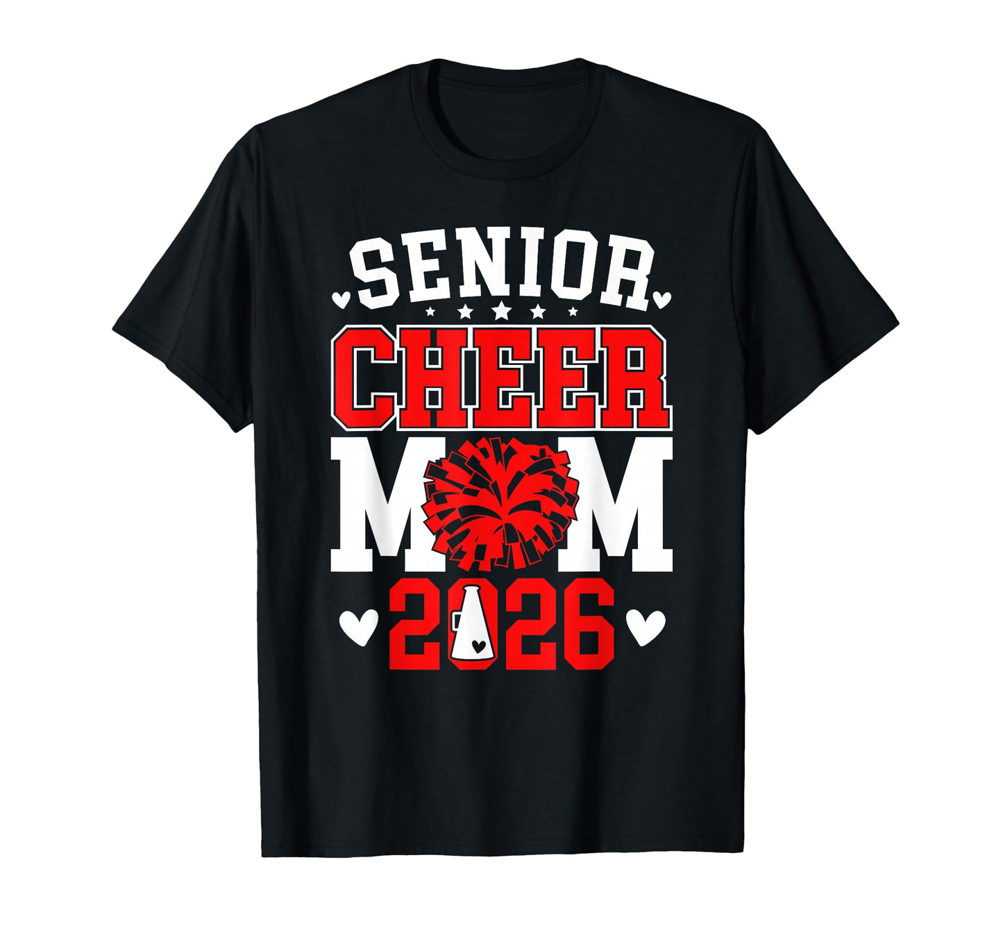 Cheer Senior Mom 2026 Mom Of A Senior Cheerleader Mama 2026 T-Shirt