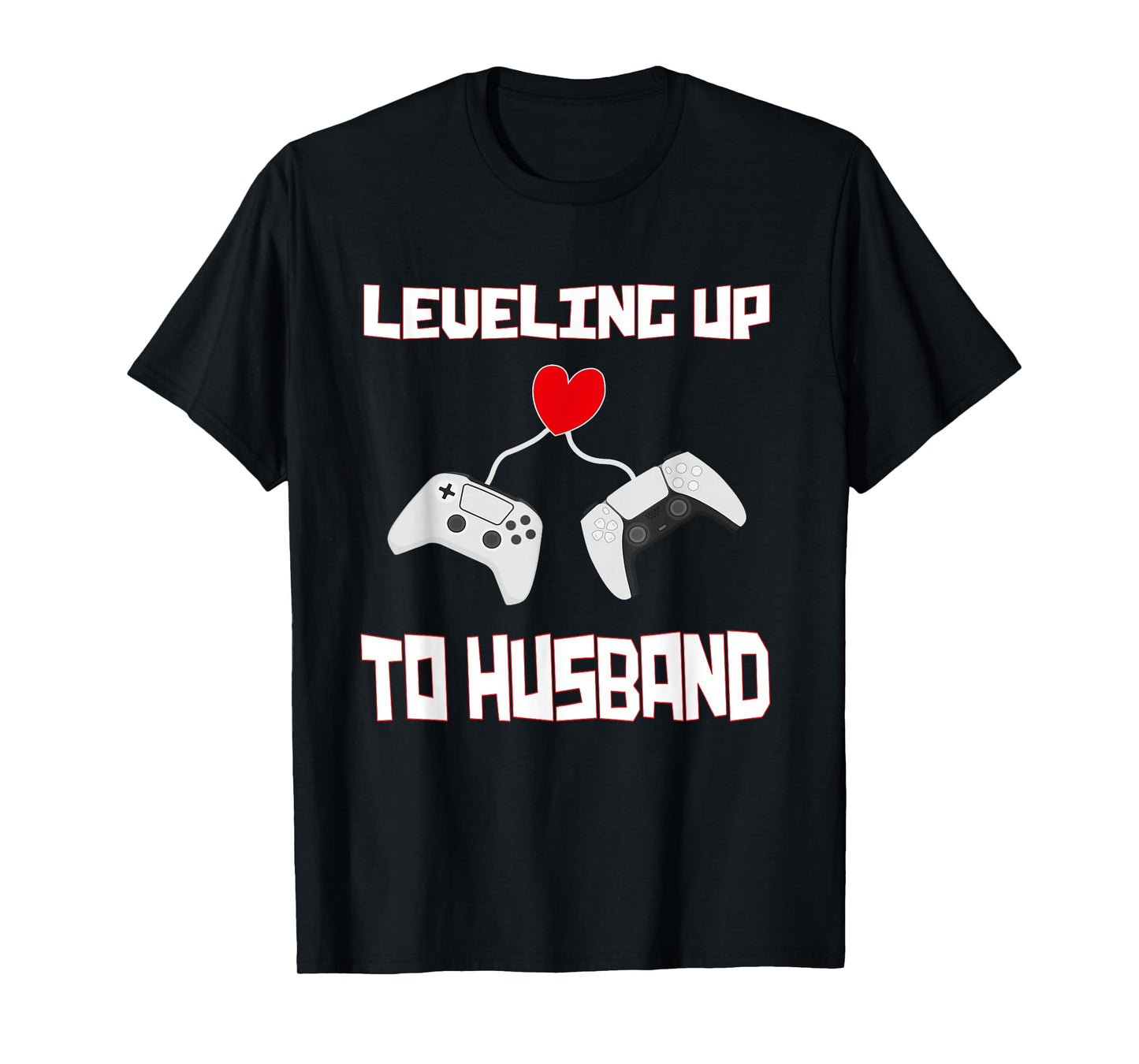 Leveling Up to Husband Groom Gamer Husband Marriage T-Shirt