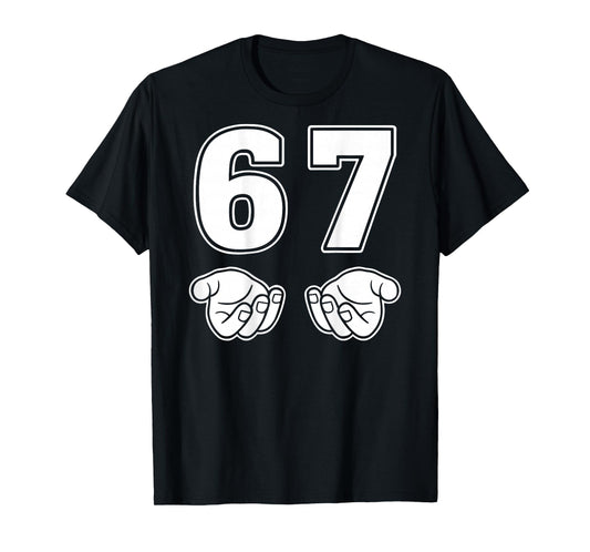 67 Meme Funny Six Seven Retro 6-7 Gen Sigma Aura Slang T-Shirt