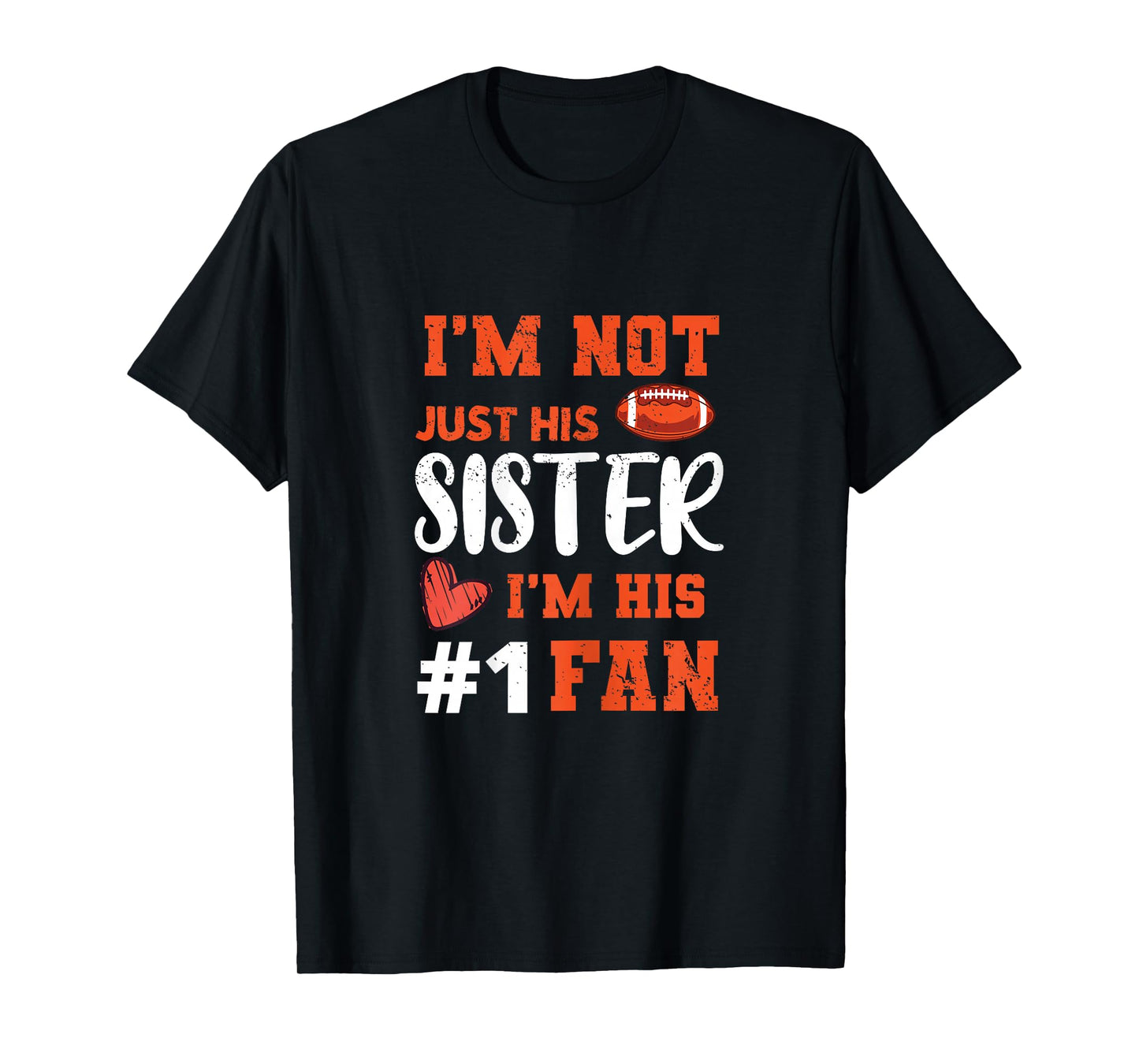 American Football Sister Football Fan Sports Lovers T-Shirt