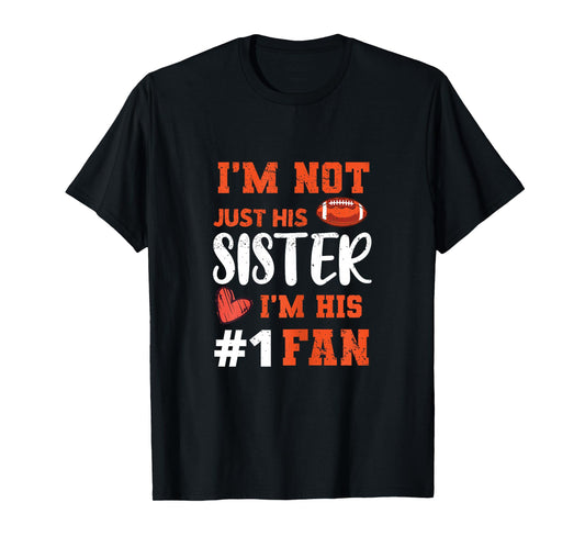 American Football Sister Football Fan Sports Lovers T-Shirt
