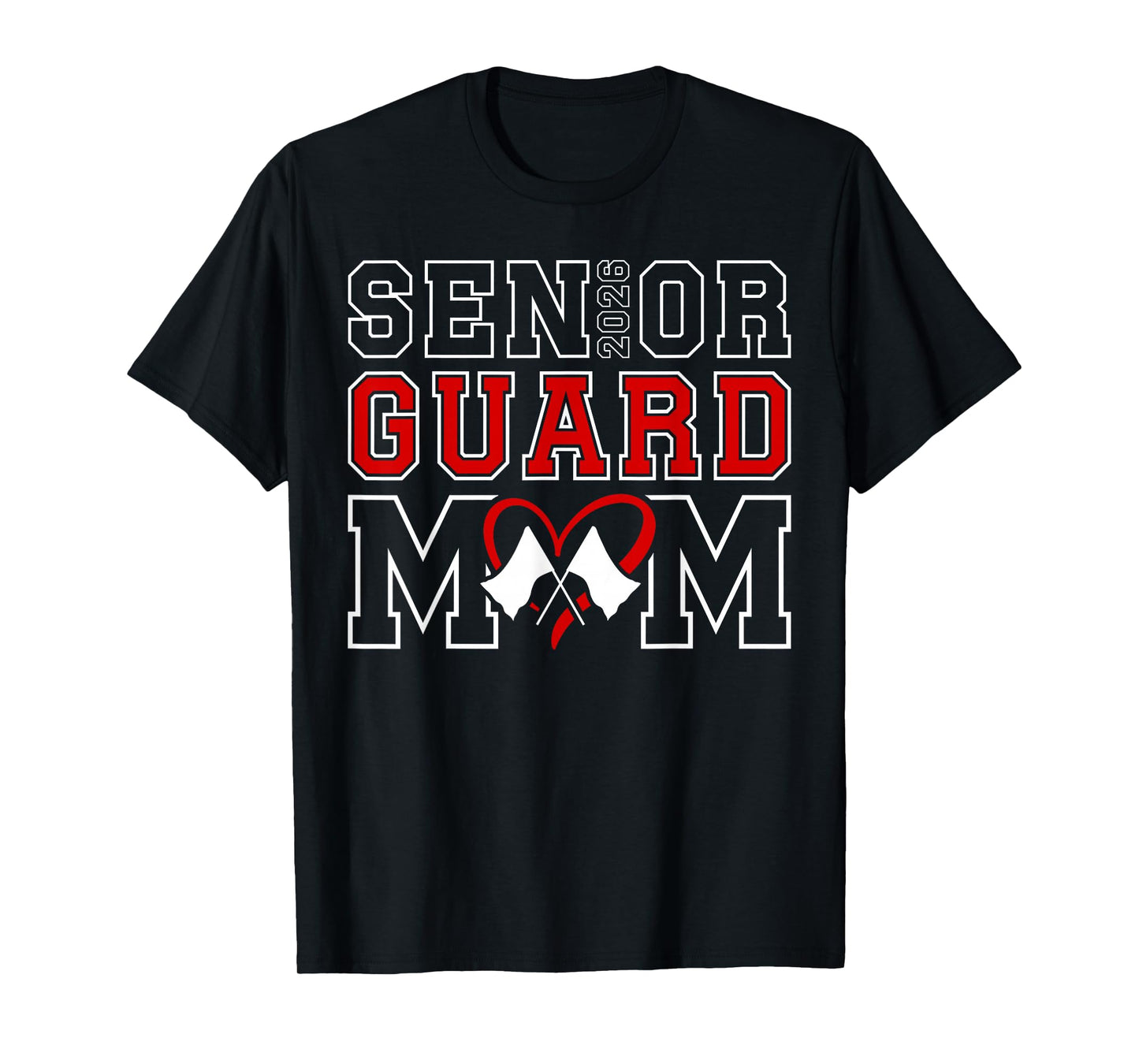 Color Guard Senior Mom 2026 Senior Color Guard Mother 2026 T-Shirt