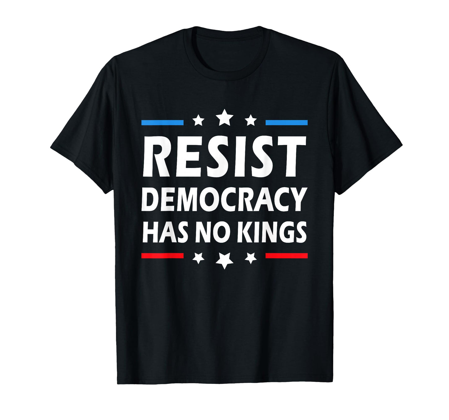 Resist Democracy Has No Kings Vintage Patriotic Political T-Shirt