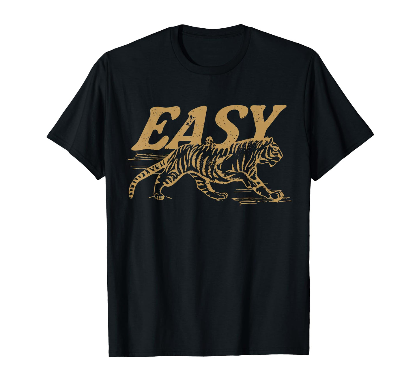 Easy Tiger Vintage Distressed Tiger Trendy Grunge Indie Boho T-Shirt