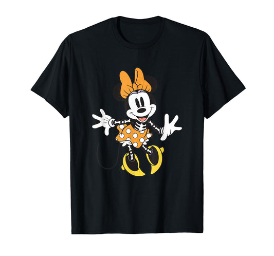 Disney Mickey and Friends Minnie Skeleton Costume Halloween T-Shirt