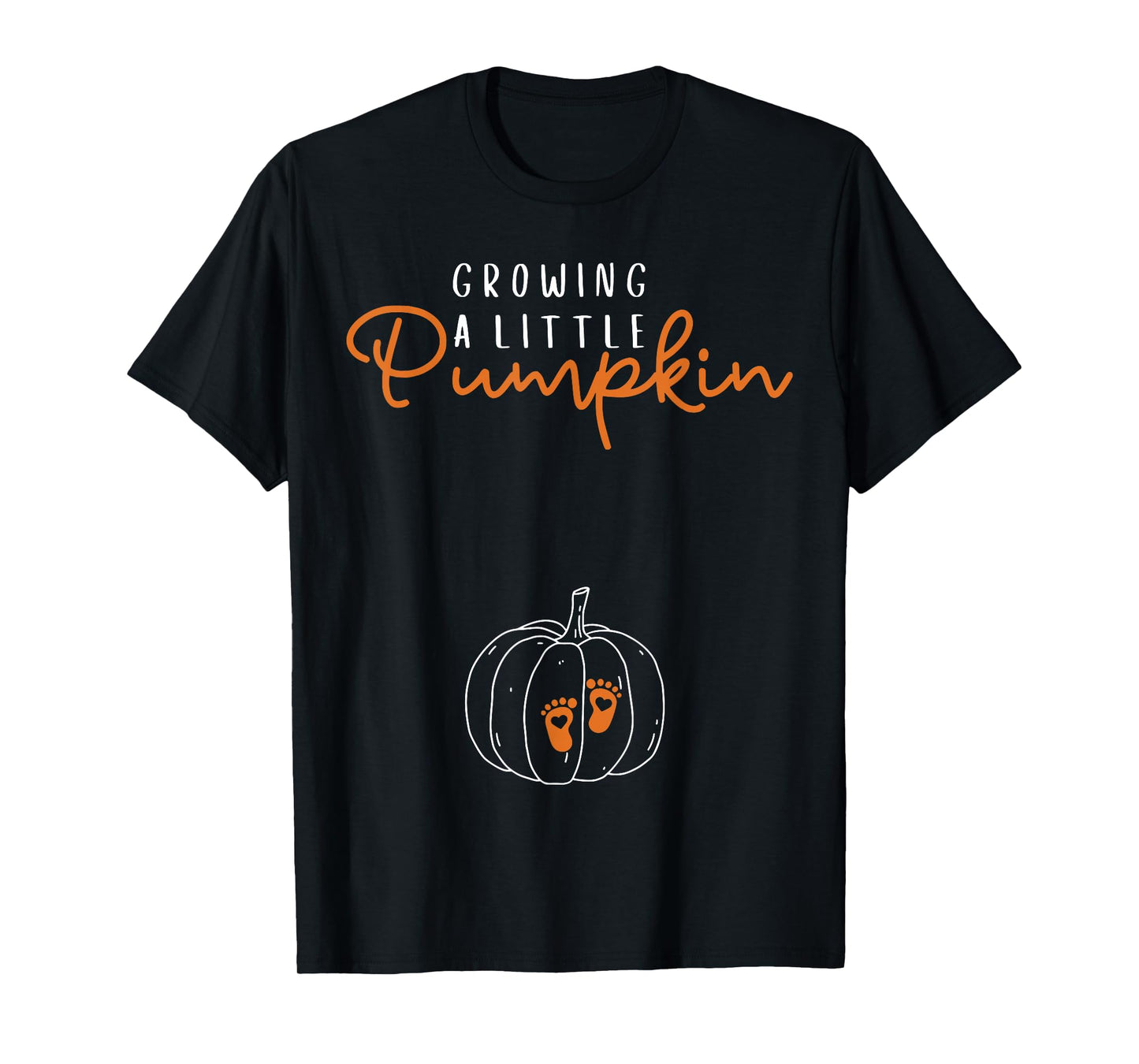 Growing A Little Pumpkin Fall Pregnancy Thanksgiving Autumn T-Shirt
