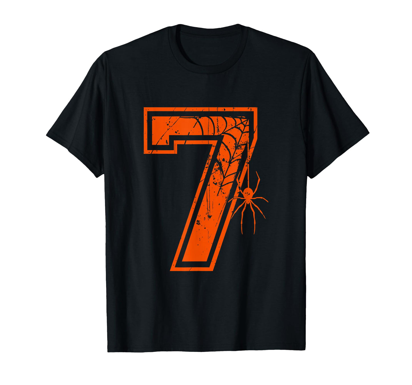 Number 7 67 Meme Halloween Spider Costume Matching Group T-Shirt