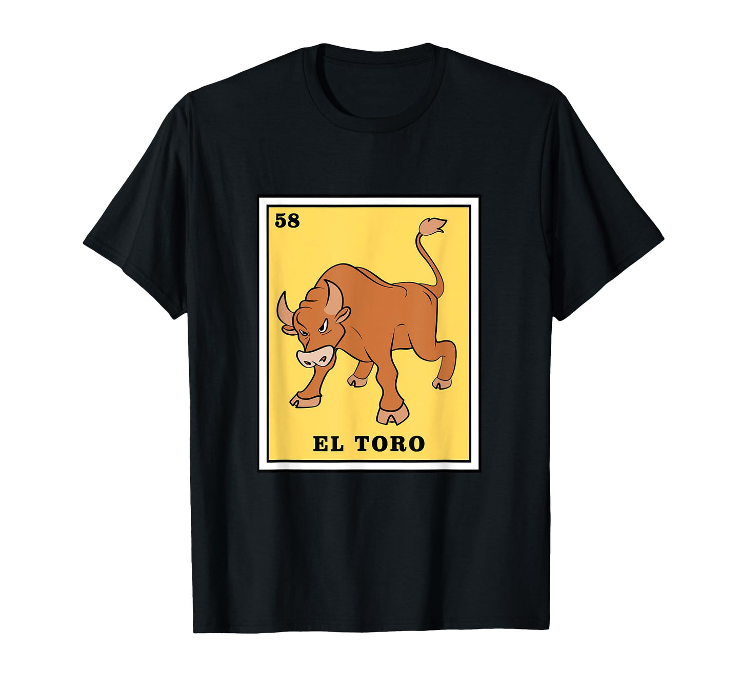Funny Game El Toro Mexican Lottery Card T-Shirt