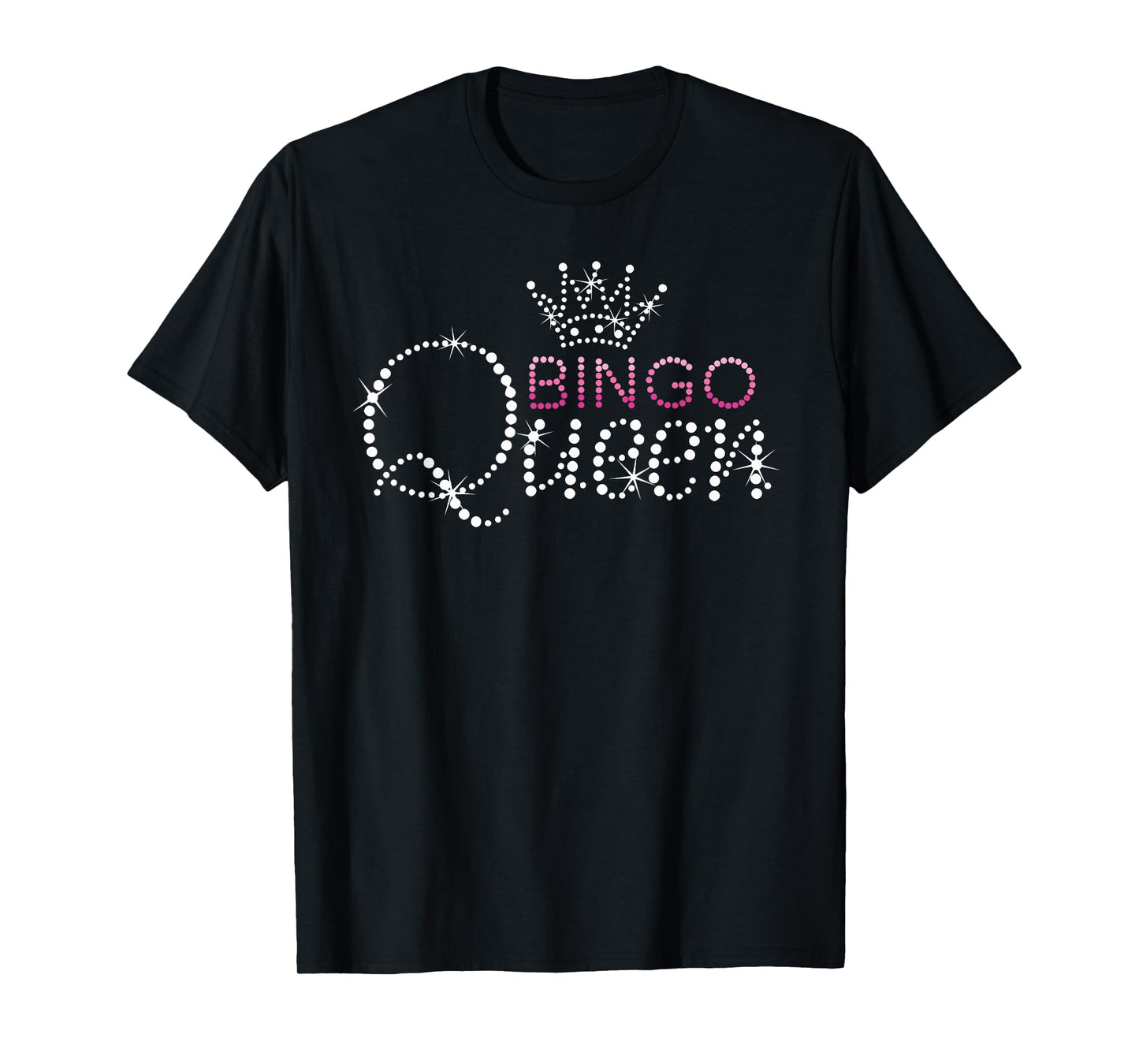 Cute Bingo Kiss Clubz Bingo Queen Bingo Player Funny Women's T-Shirt, Black, Small, Short Sleeve, Classic Fit