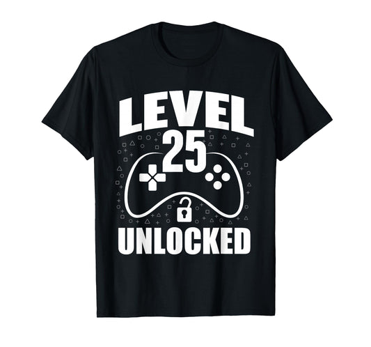 25th Birthday Gaming Gamer 25 Years Old Bday T-Shirt
