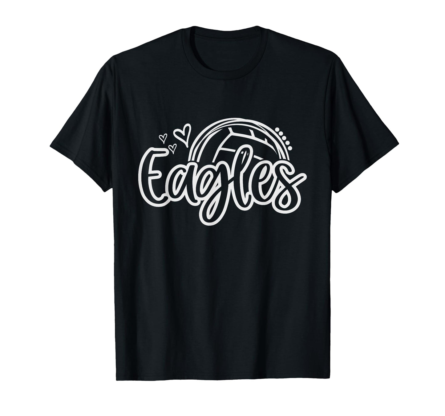 Volleyball Eagle School Sports Fan Team Spirit T-Shirt