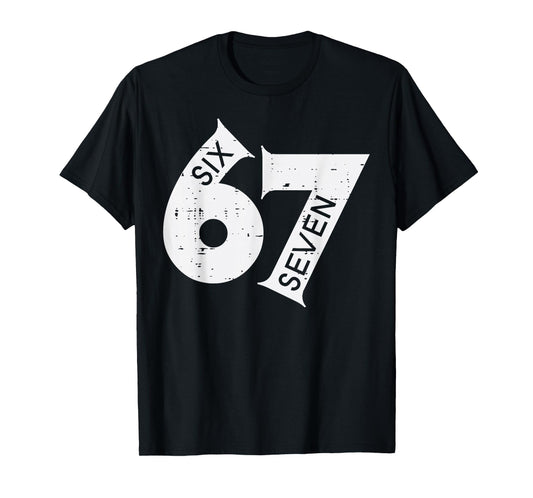 67 Meme Six Seven Number 6 7 On It Costume Boys Youth Kids T-Shirt