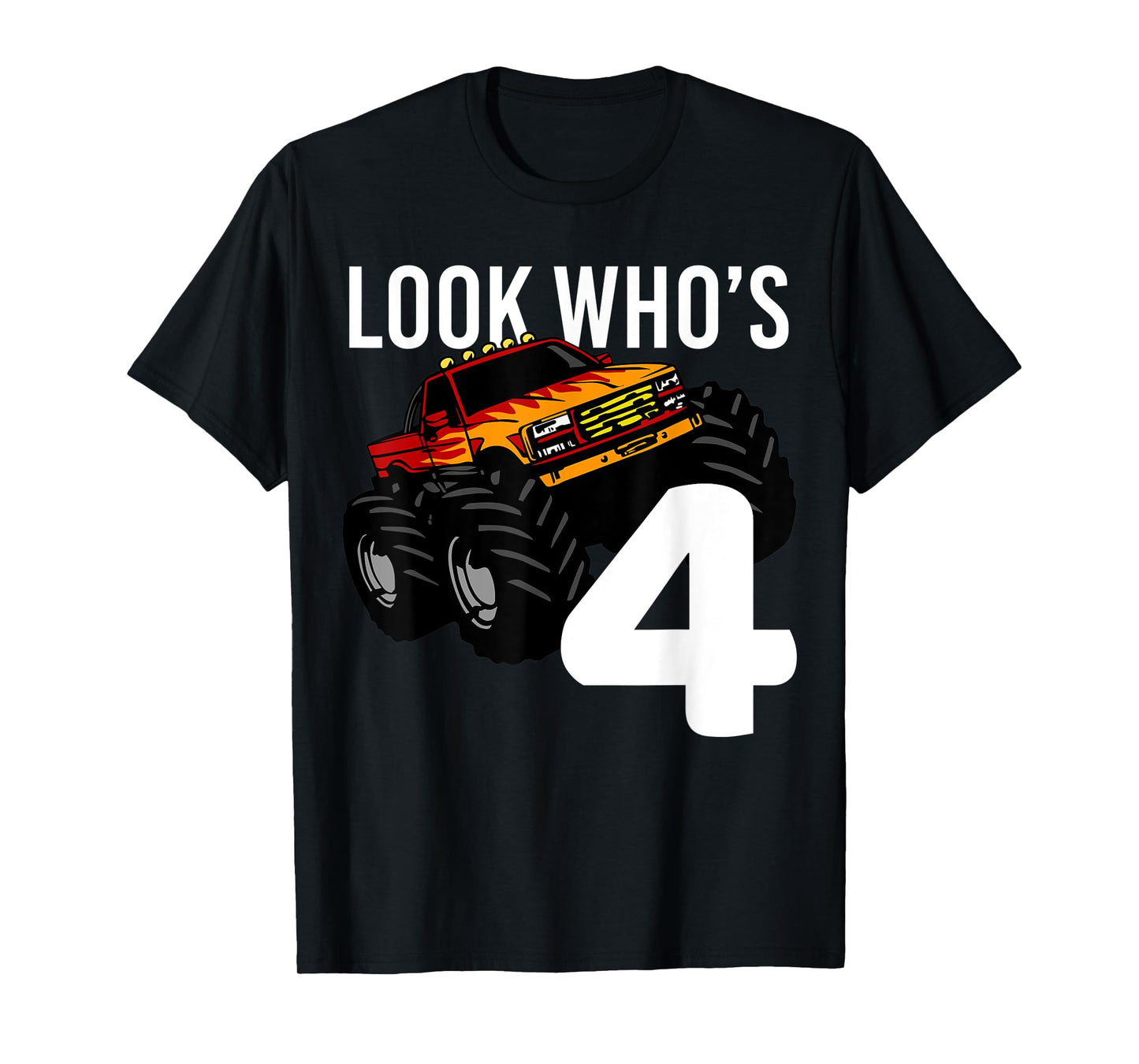 Monster Truck 4th Birthday for Boys | 4 year old Gift T-Shirt