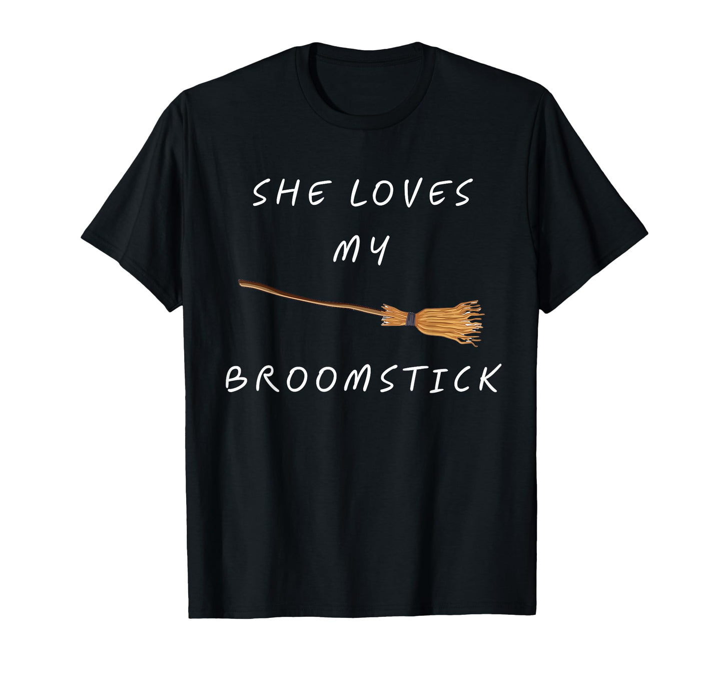 She Loves My Broomstick Halloween Funny Couple Matching boy T-Shirt