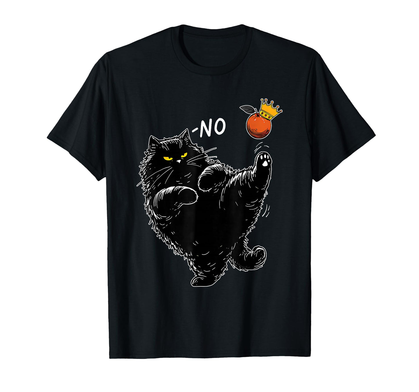 Vintage Black Cat No Kings October 18 No Kings Day Men Women T-Shirt
