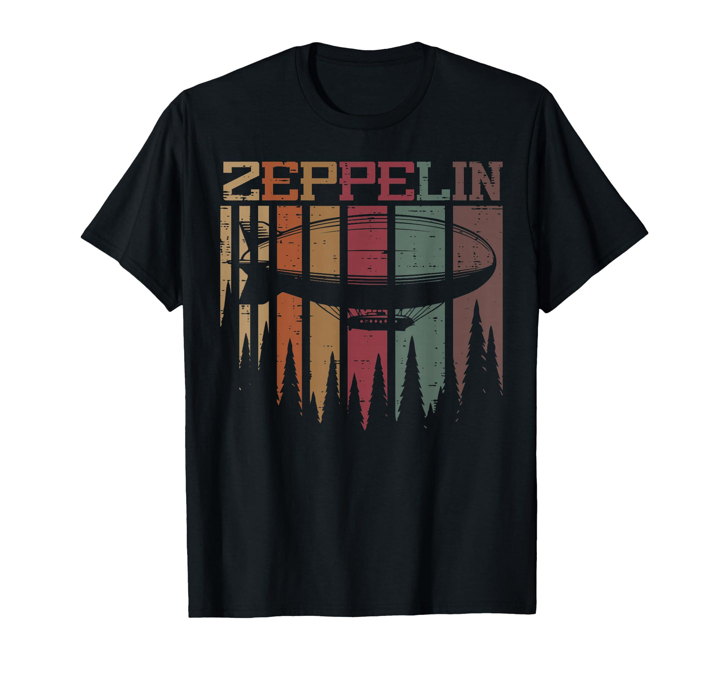 Zeppelin Retro Strips Vintage Airship Men Boys Kids Women T-Shirt