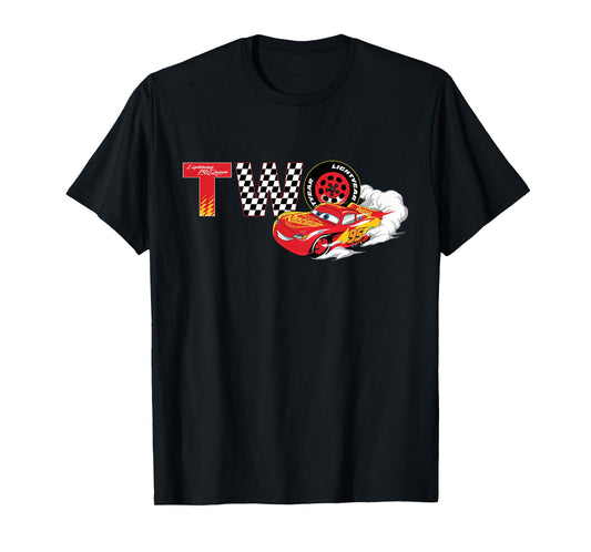 Disney & Pixar's Cars Numbers 2 Second 2nd Birthday Party T-Shirt