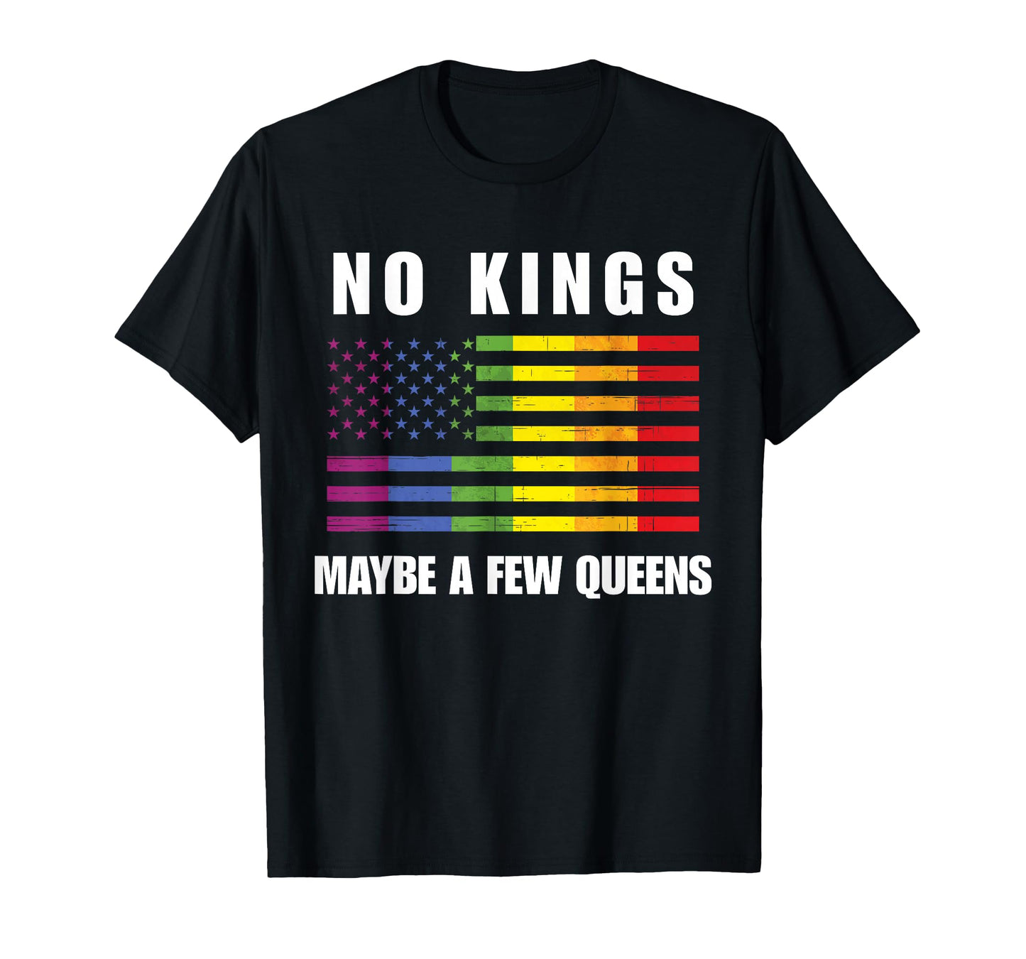 Funny No Kings Anti-Republican Support Trans Rights Humor T-Shirt