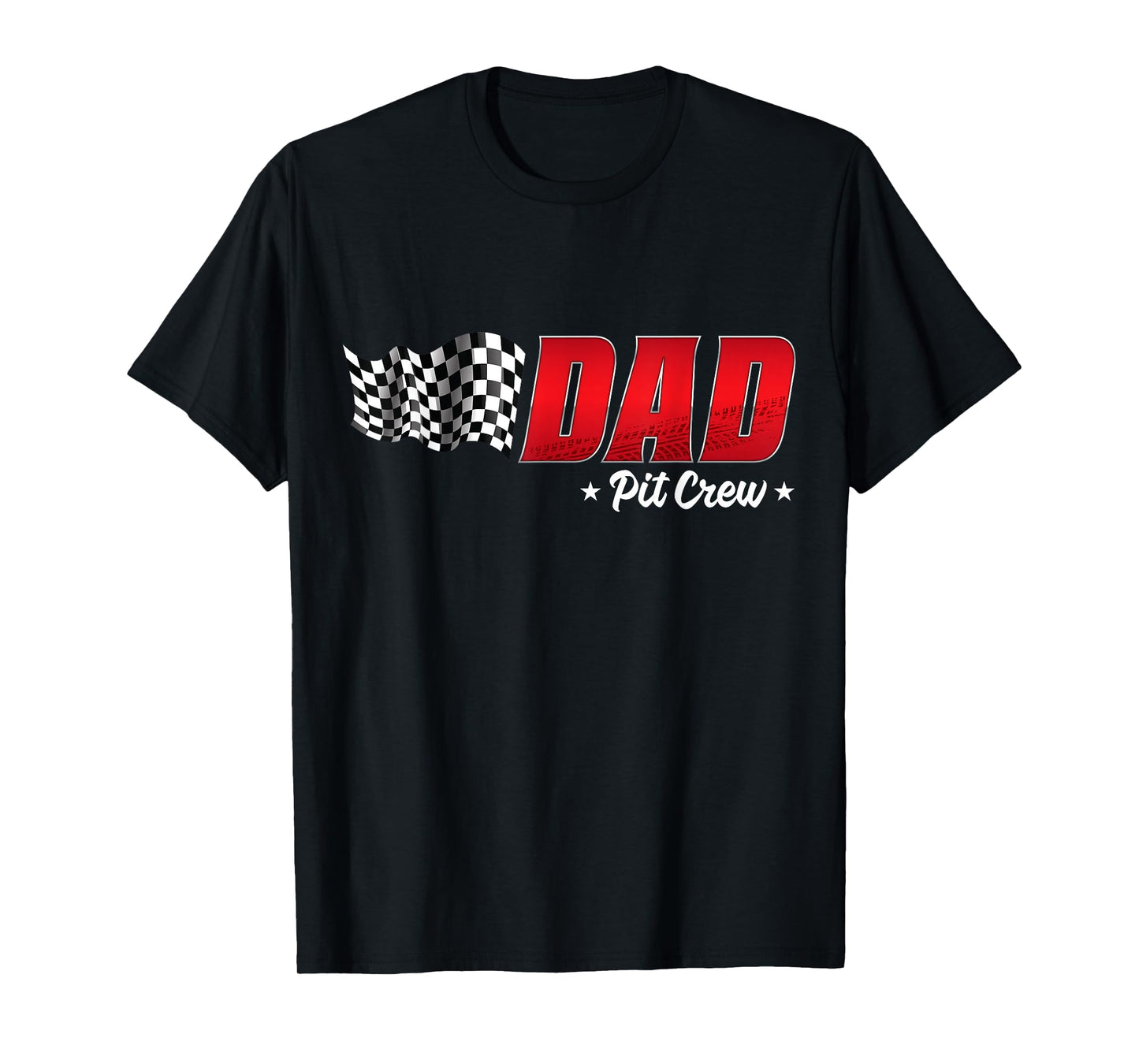 Dad Pit Crew Race Car Birthday Family Racing Adult Men T-Shirt