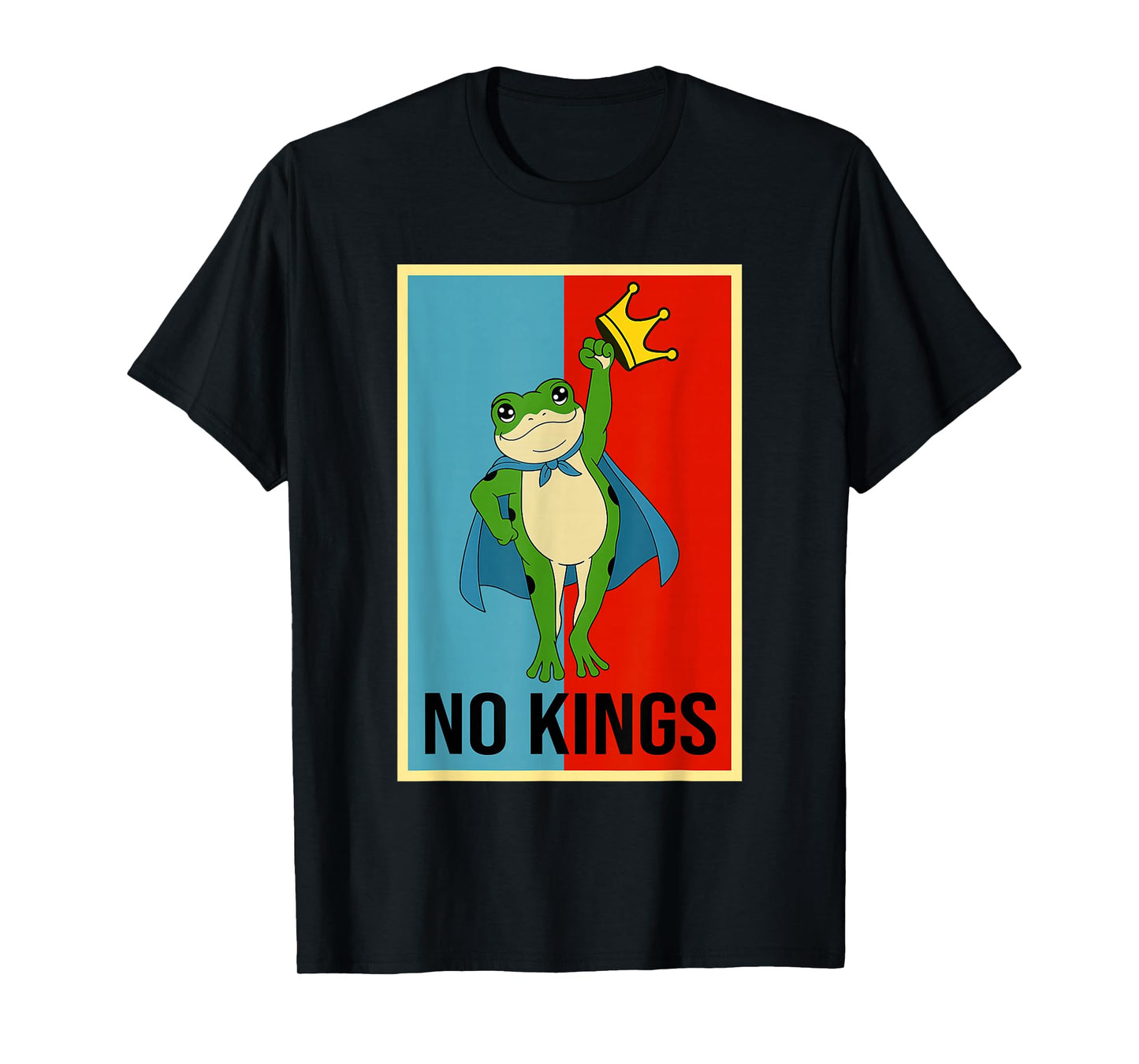 Frog No Kings Shirt Men Women No Kings in America T-Shirt