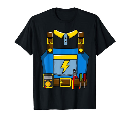 Adult Kid Halloween Lineman Electrician Costume T-Shirt