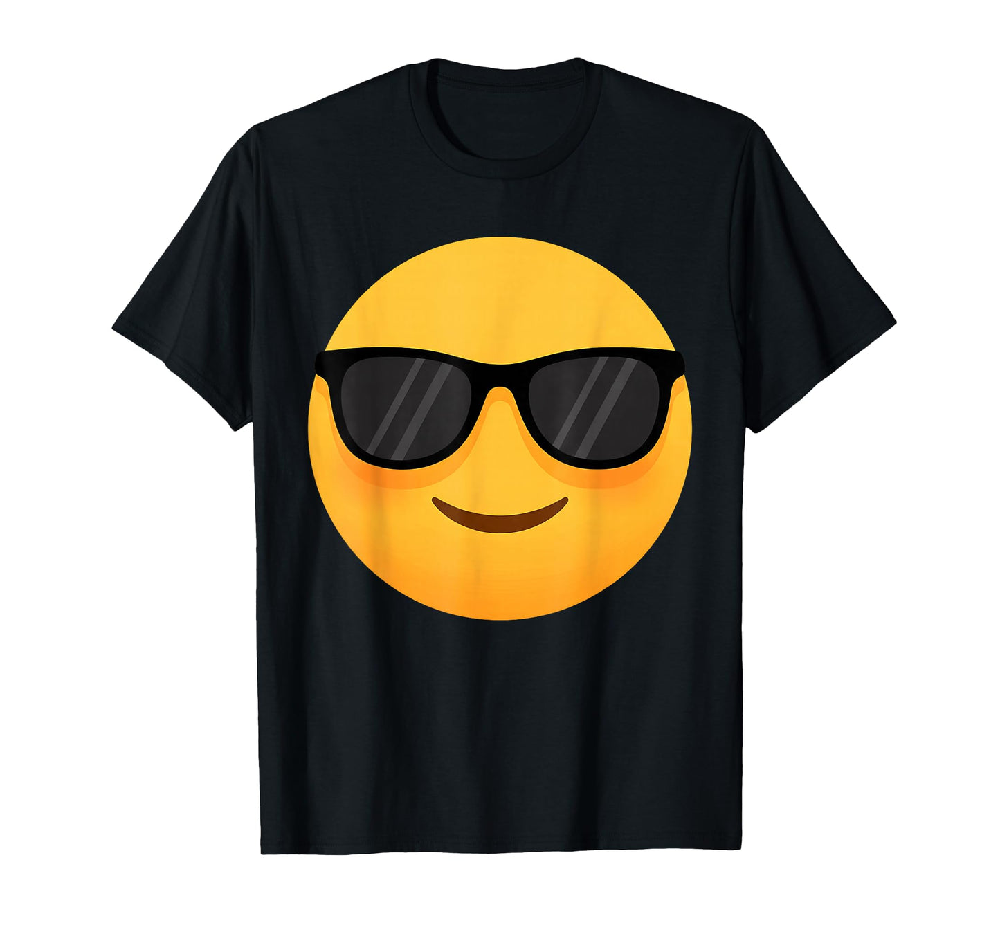 Funny Emoticon Cool Smiling Face with Sunglasses T-Shirt