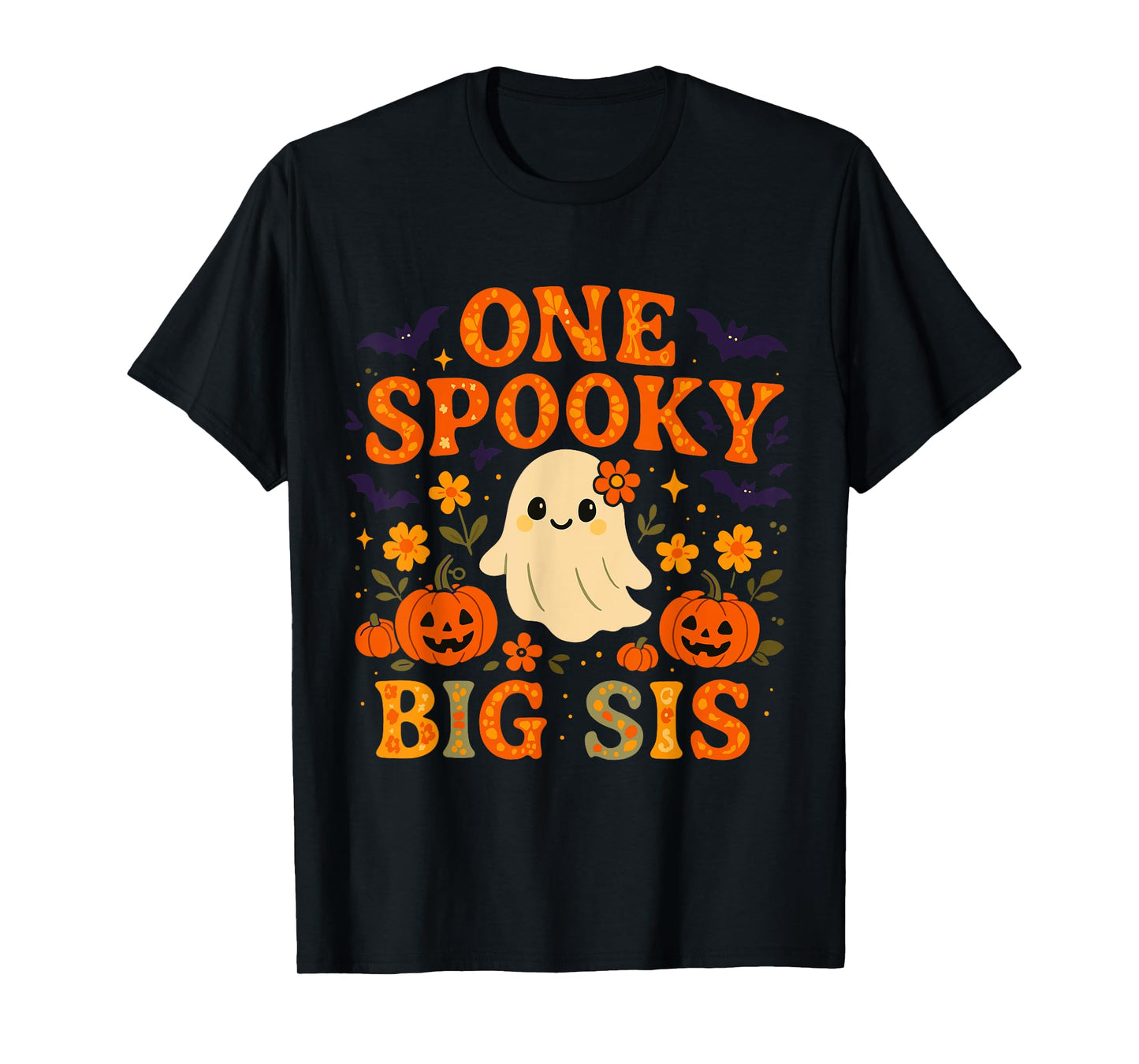 Halloween Big Sister Spooky Big Sister Halloween Toddler T-Shirt