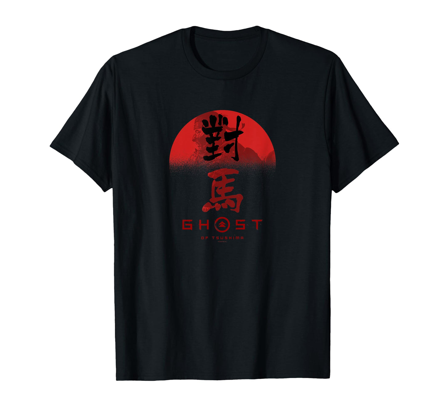 Ghost of Tsushima Ghost in Rising Sun T-Shirt