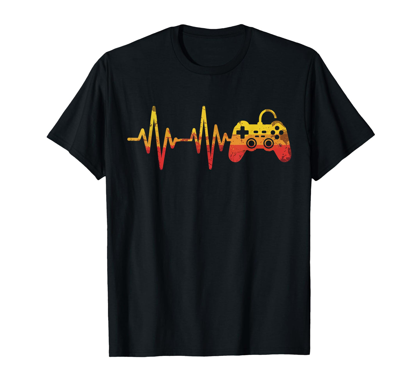 Gamer Heartbeat Video Game Controller Gifts Men Women Kids T-Shirt