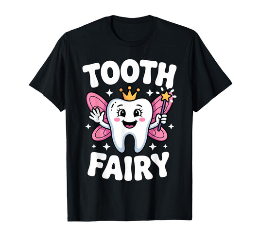 Cute Tooth Fairy Costume for Men Women Kids Teeth Toothfairy T-Shirt