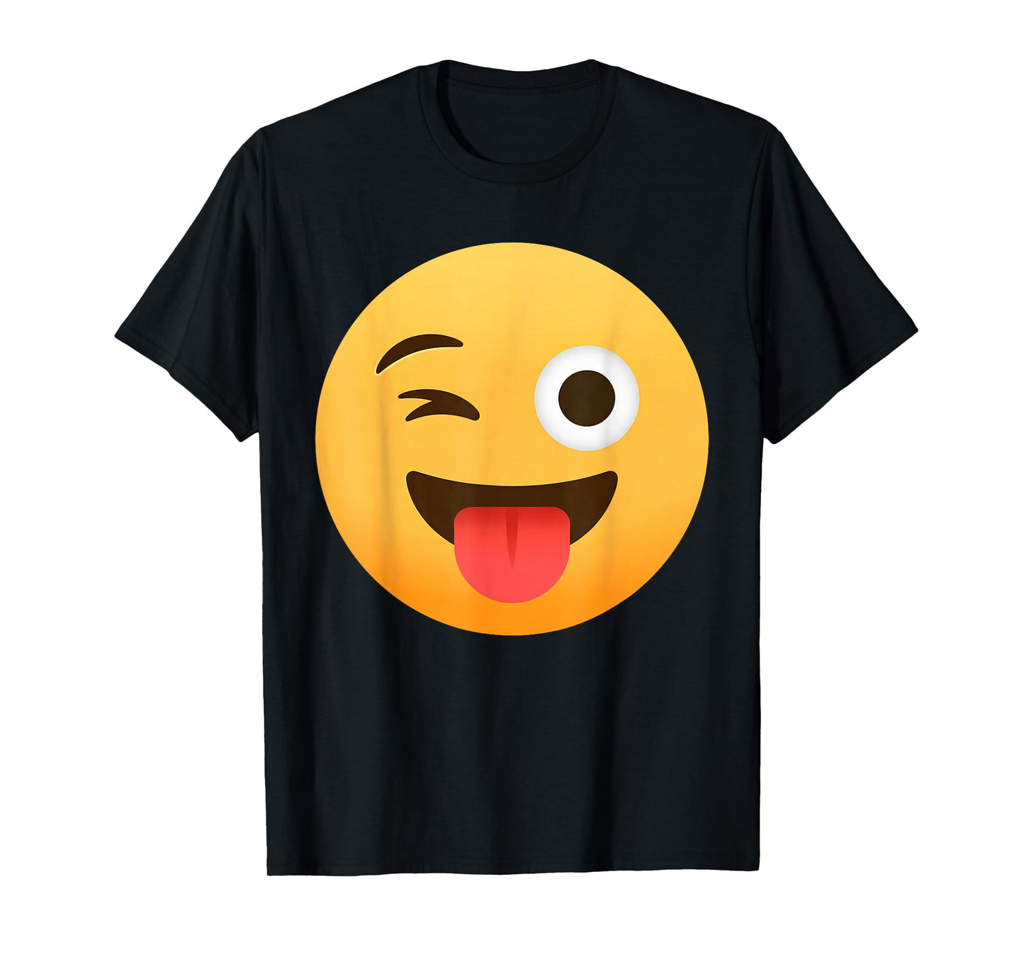 Funny Emoticon Winking Face Stuck-Out Tongue Winking Eye T-Shirt