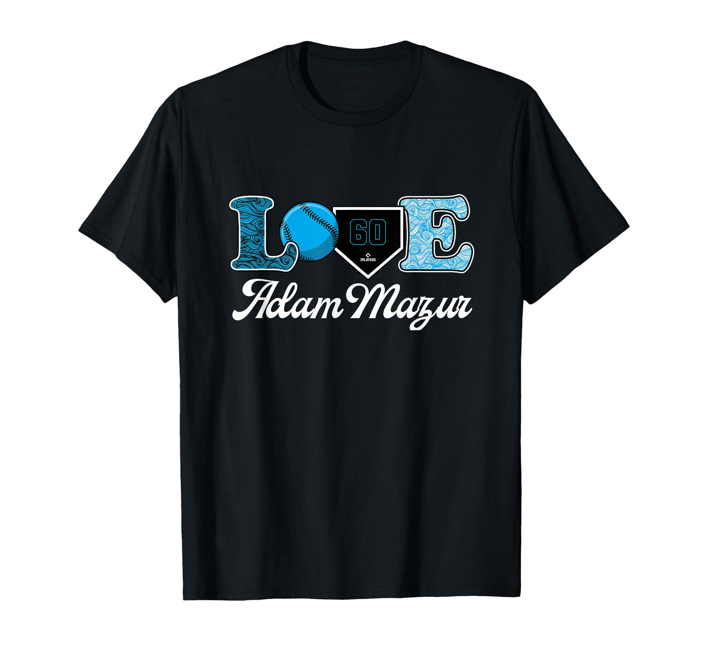 Love Adam Mazur Miami Baseball MLBPA T-Shirt