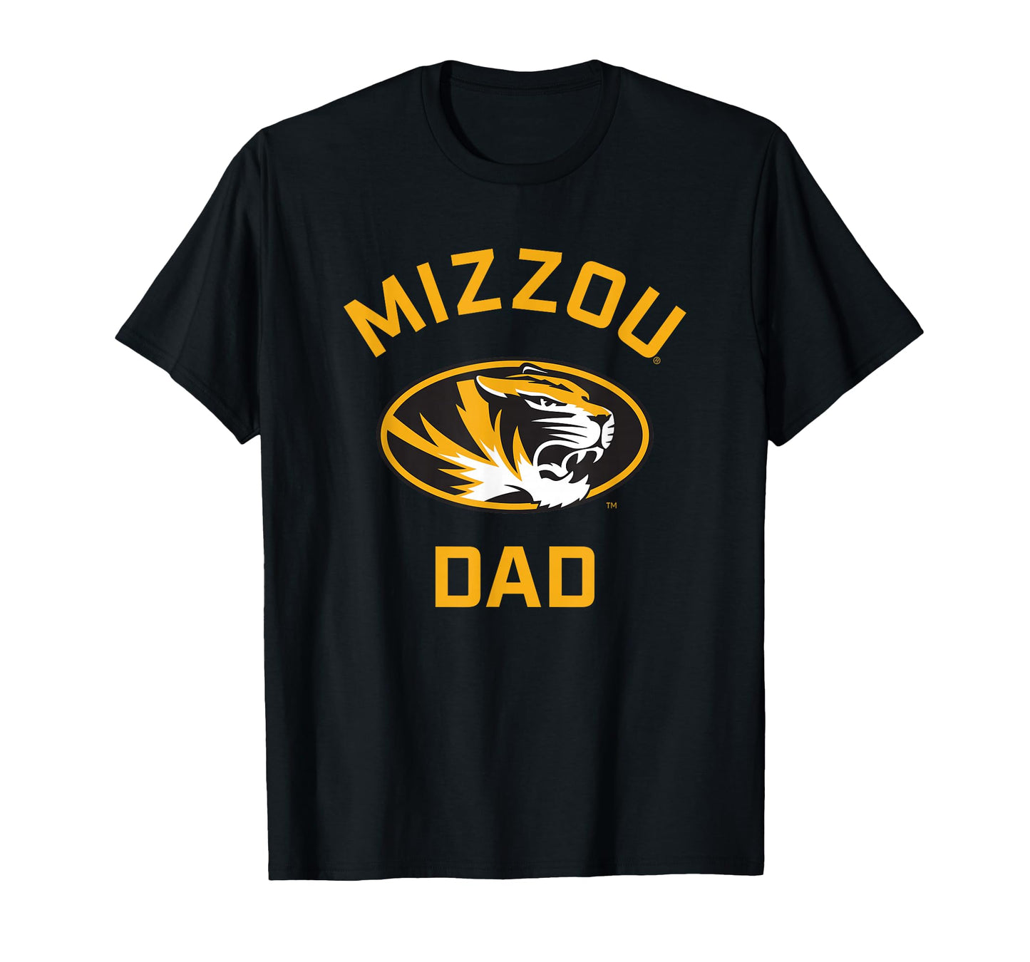 University of Missouri Mizzou Tigers Arched Dad T-Shirt