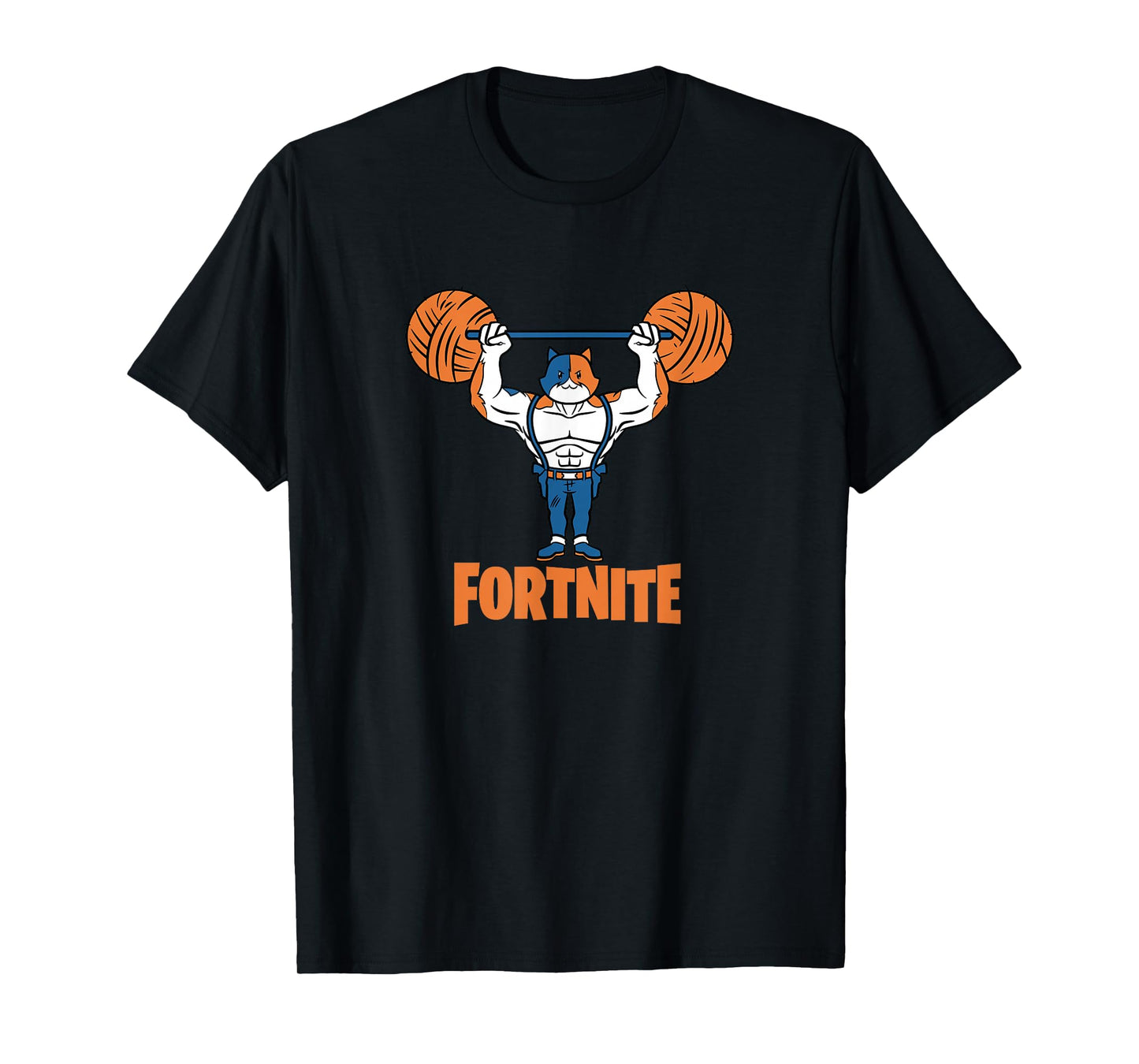 Fortnite Yarn Lifter Orange Text T-Shirt