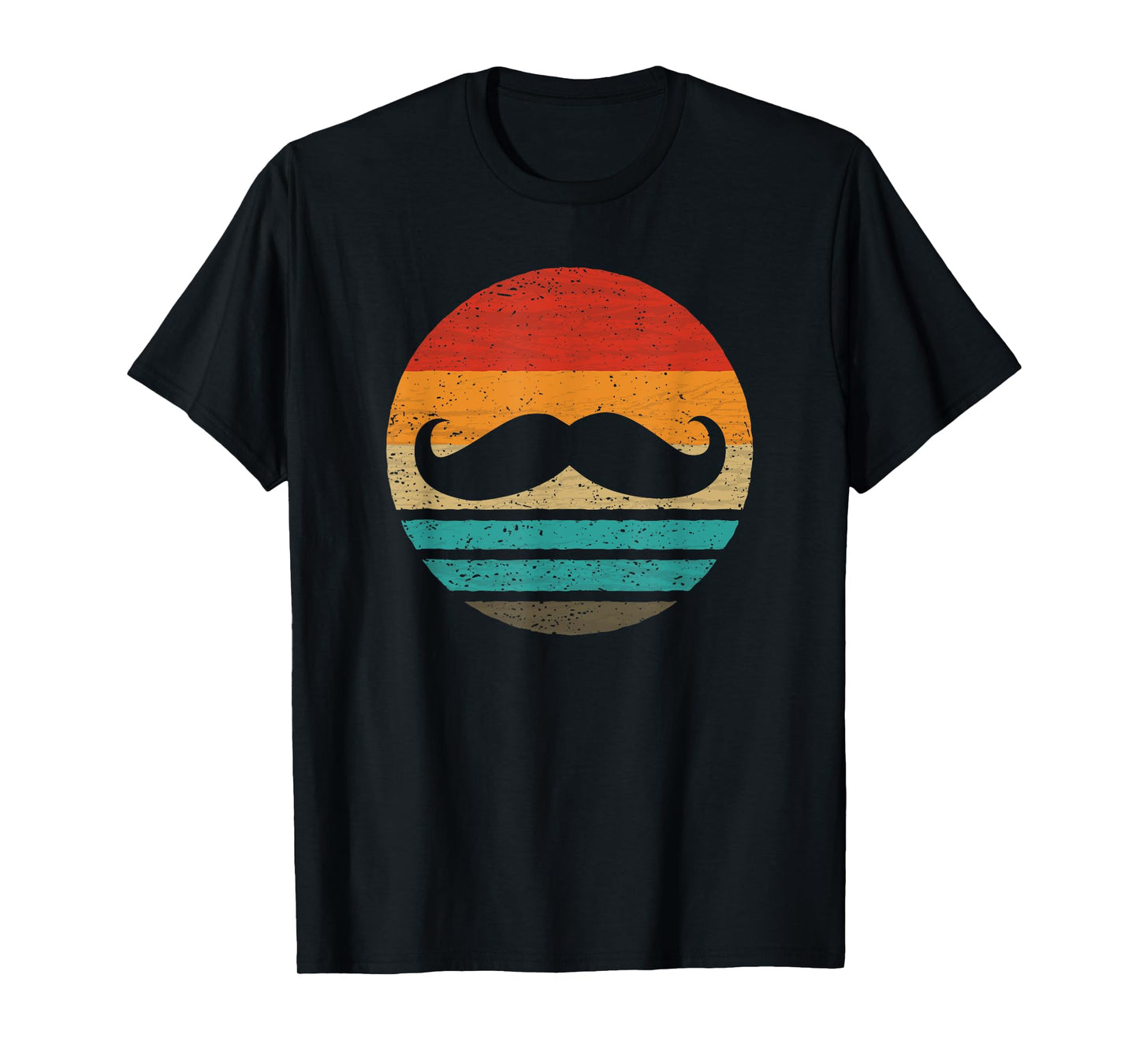 Mustache Retro Style Vintage T-Shirt