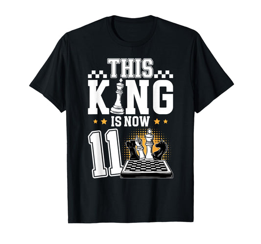 11th Chess Birthday Eleven Year Old Chess Player Birthday T-Shirt