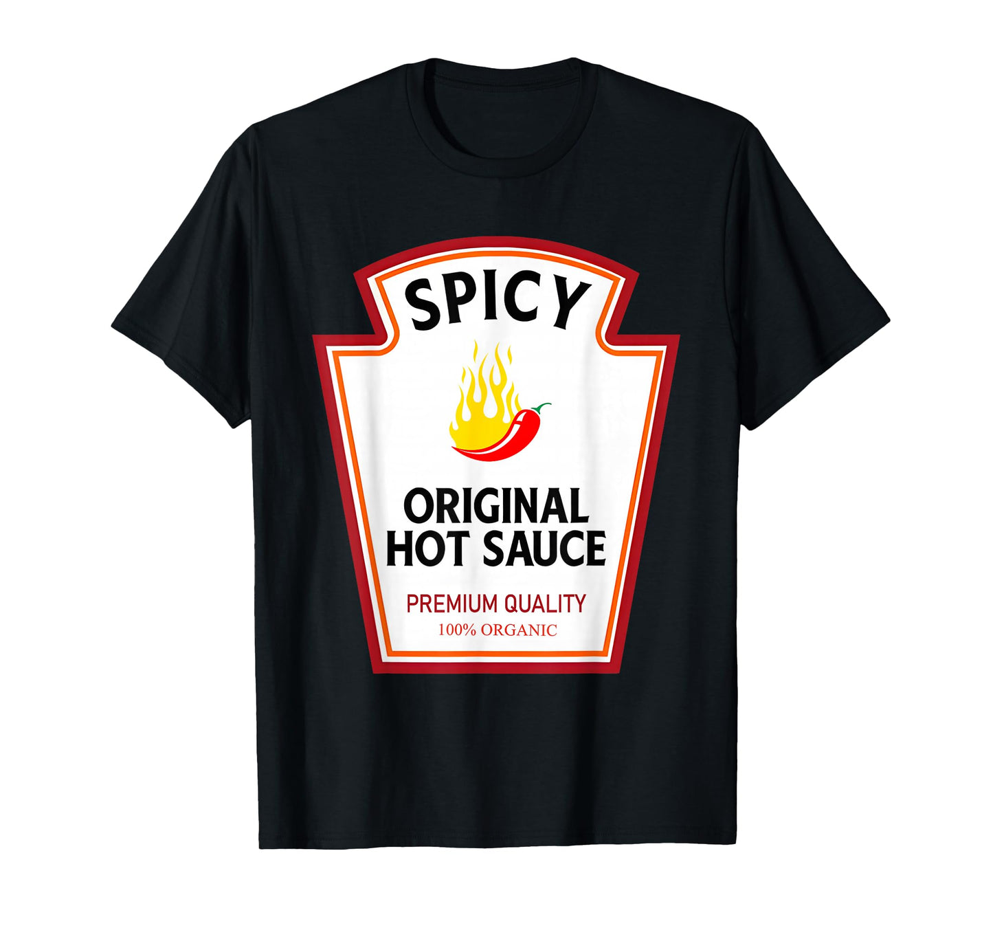 Spicy Hot Sauce Funny Condiment Costume Party Matching T-Shirt