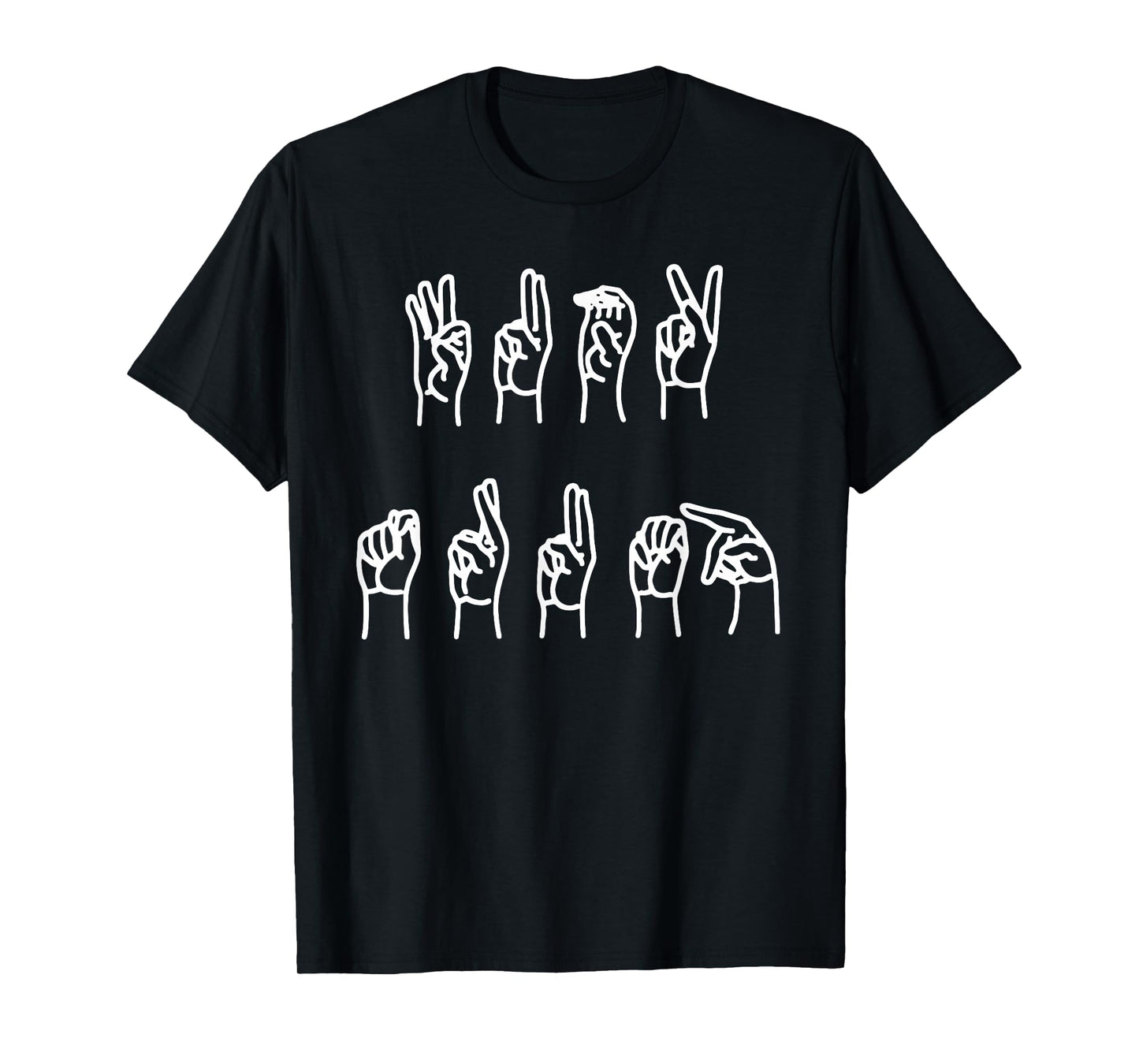 Subtle Anti-Trump ASL Sign Language T-Shirt