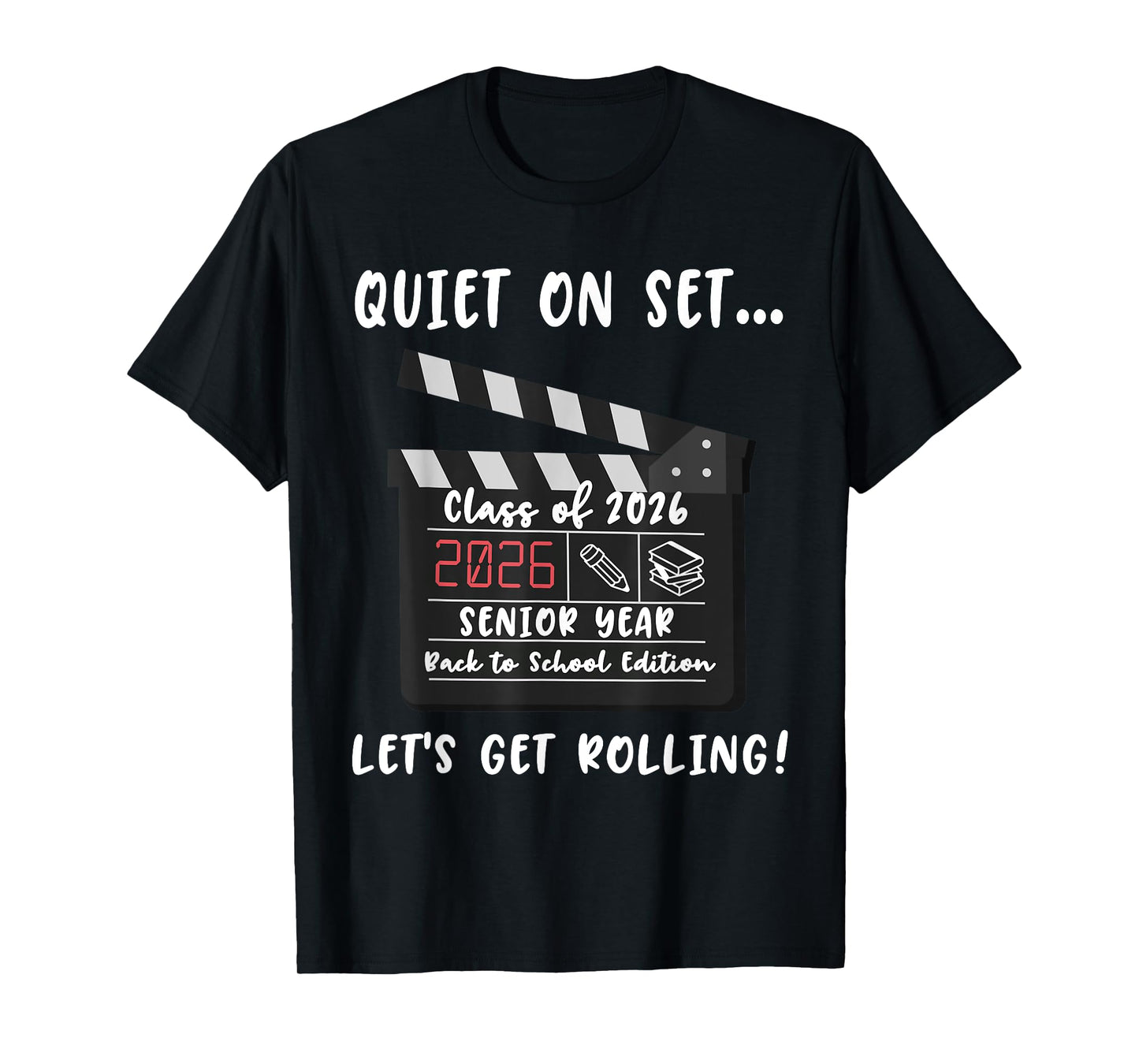 Senior Year Class of 2026 Back to School High School Funny T-Shirt