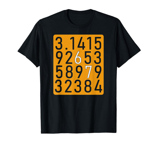 67 Meme Pi 3.14 Number Funny Pi Day Math Lover 6 7 brainrot T-Shirt