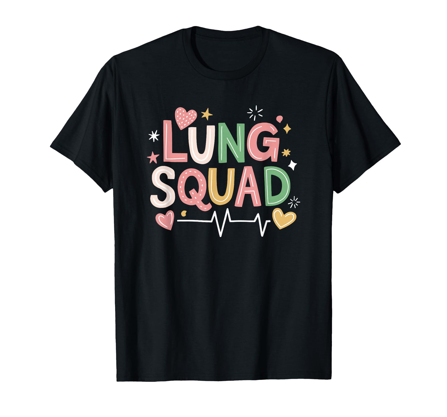 Pulmonary Therapist RT Respiratory Nursing Crew, Lung Squad T-Shirt