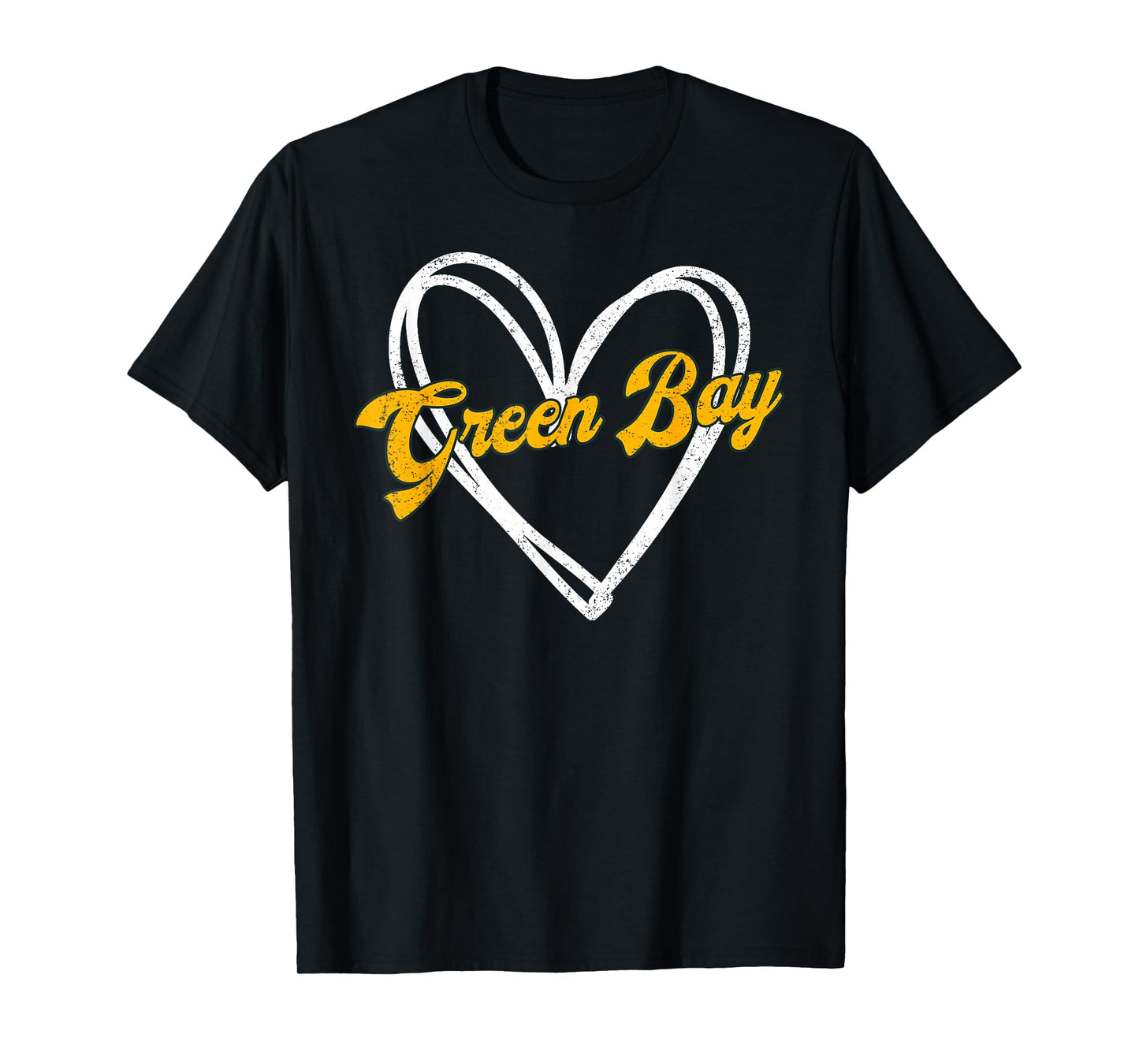 Green Bay Heart Women Girl Kid T-Shirt