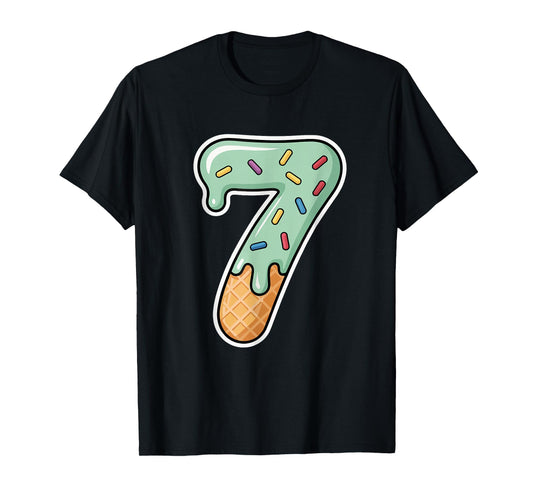 67 Ice Cream Drip Meme Six Seven Gen Alpha Slang T-Shirt
