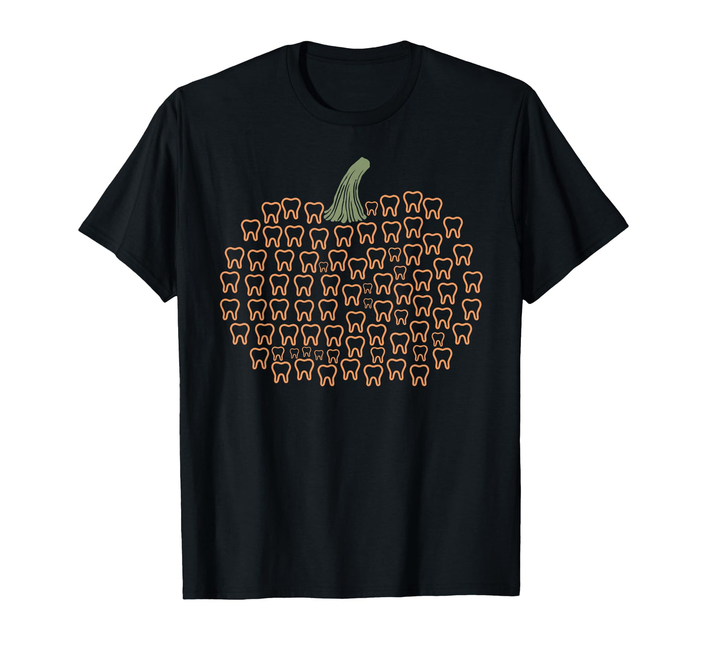Teeth Pumpkin Fall Dental Hygienist Autumn Halloween Dentist T-Shirt